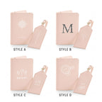 Personalised Travel Set – Passport Holder & Luggage Tag Set | Custom Passport Wallet & Name Tag