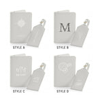 Personalised Travel Set – Passport Holder & Luggage Tag Set | Custom Passport Wallet & Name Tag
